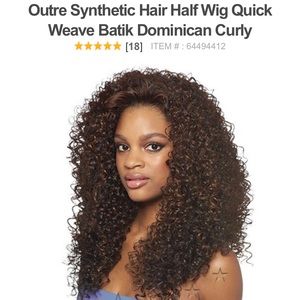 BNWT (3) Outre Dominican Curly Half Wigs #2
